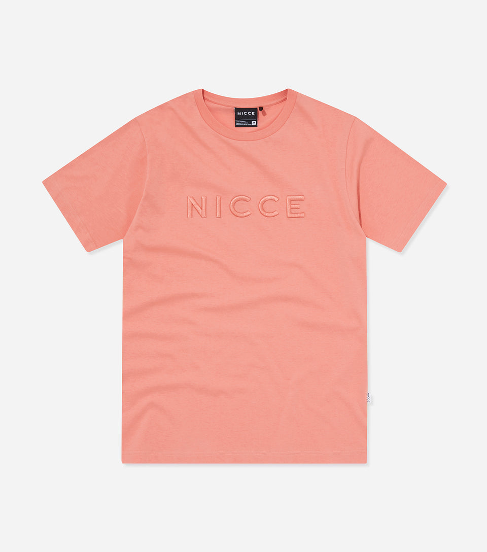 Men's Mercury T-Shirt Apricot Peach-Ghost Front View