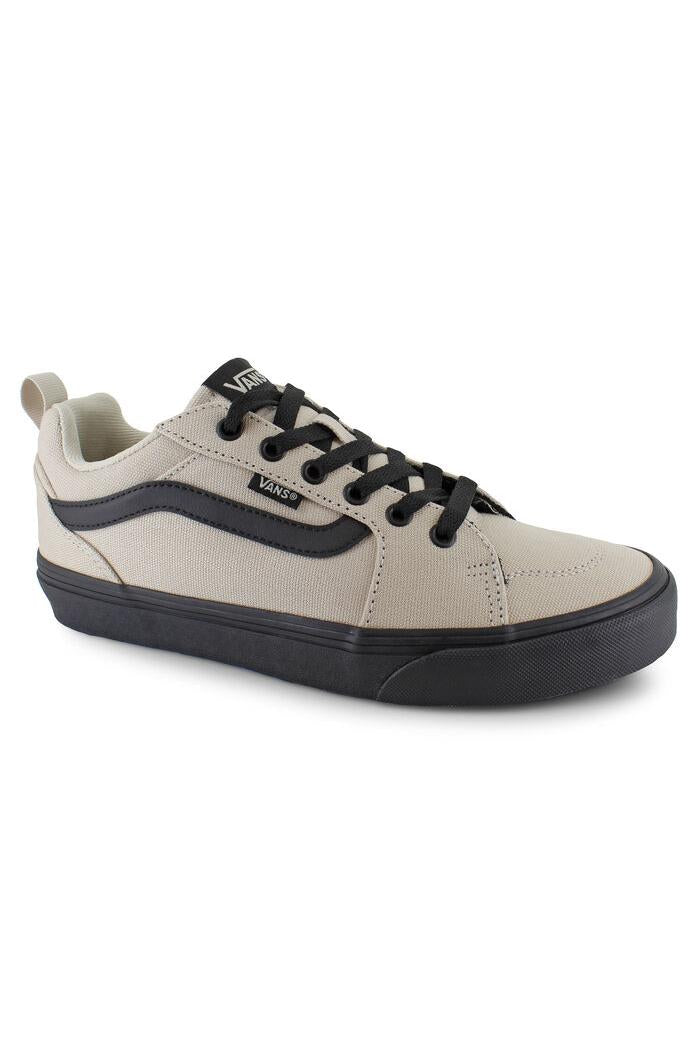Mens Filmore Mixed Canvas Taupe Sneaker-Side view
