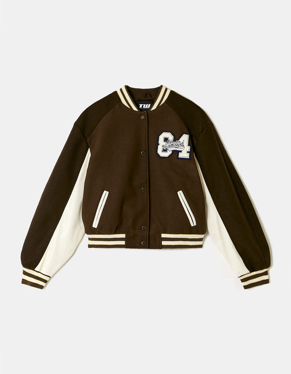 Tally Weijl Brown Printed Jacket, styled product view