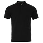Kenrow Vinny Polo in black, front view showing button placket and collar