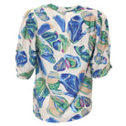 Rant & Rave East Top in blue floral print, back view