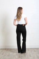 Rant & Rave Jane wide leg jean in black, back model view