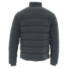 Kenrow Beck Jacket Pewter back view showing horizontal quilted panels and high collar