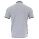 Kenrow Brett Polo Powder Blue back view displaying the plain textured rear panel, contrasting collar, and cuffs.