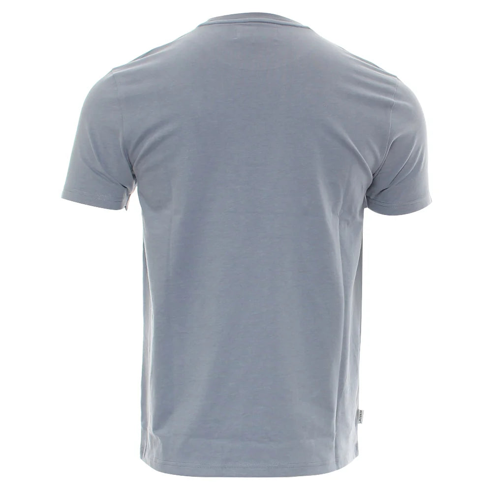 Kenrow Connor Tee in powder blue, back view showing plain rear and crew neckline