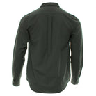 Kenrow Fritz Shirt Pewter Green back view with centre pleat and buttoned cuffs