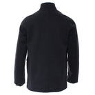 Kenrow Huxley Coat in navy, back view with centre back seam and clean silhouette