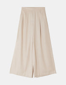 Tally Weijl beige wide leg trousers front view