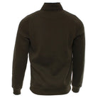 Kenrow Wesley Half Khaki quarter-zip sweater in khaki, back view