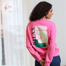 Rant & Rave Relax & Renew Gianna Sweater Pink, three quarter view