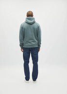 Diesel Jameson Hoodie in Green Meadow, back view showing the plain hooded design.