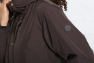 Rant & Rave Relax & Renew Becca jacket in chocolate brown, sleeve logo detail