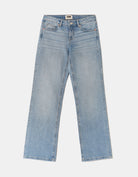 Tally Weijl Blue Low Waist Straight Jeans, flat front view