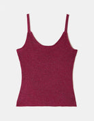Tally Weijl pink knit tank top front view
