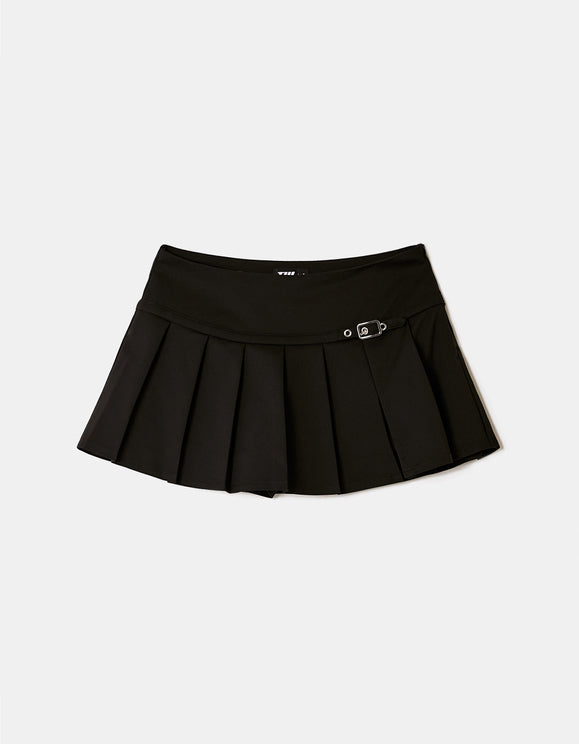 Tally Weijl Black Pleated Mini Skort, styled product view