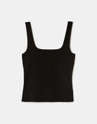 Tally Weijl black basic tank top, front view
