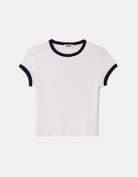 Tally Weijl White Basic T Shirt, front flat lay view