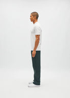Diesel Walter Tee Wimbedon white t-shirt shown from a side model view