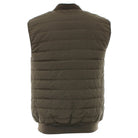 Kenrow Andy Gilet in light khaki with horizontal quilting, back view