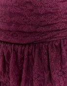 Tally Weijl Burgundy Lace Mini Dress, styled product view