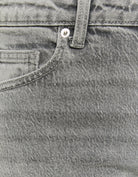 Detail of Tally Weijl grey low waist straight leg jeans with front pocket and belt loop