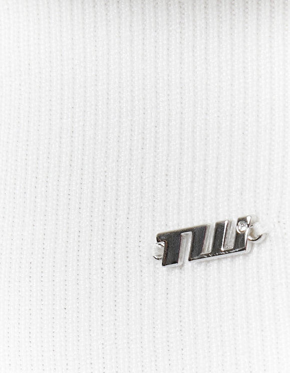 Tally Weijl White Wrap Knit Jumper, product detail view