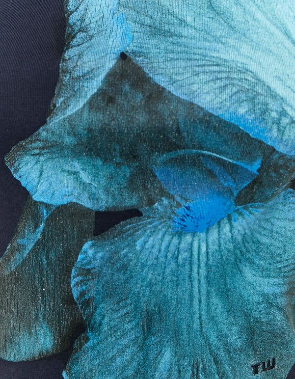 Tally Weijl Blue Floral Print Top, product detail view