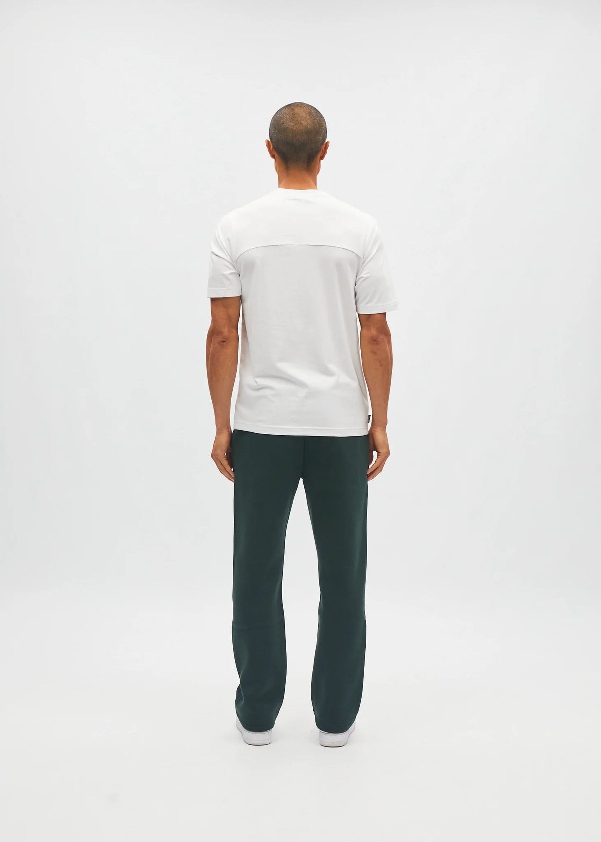 Diesel Walter Tee Wimbedon white t-shirt shown from a back model view