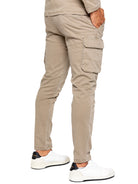 ENZO Nova Beige Drawstring Cargo Pants BEIGE view 24