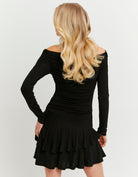 Tally Weijl Black Mini Dress, back view