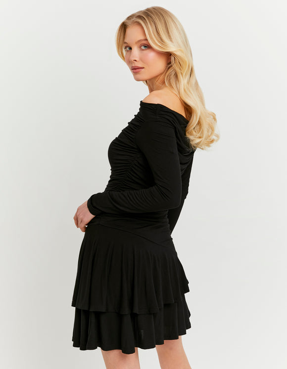 Tally Weijl Black Mini Dress, side view