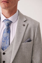 MARC DARCY Archie Silver Tweed Blazer SILVER side view