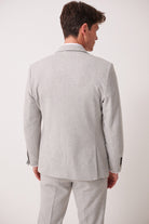 MARC DARCY Archie Silver Tweed Blazer SILVER detail view