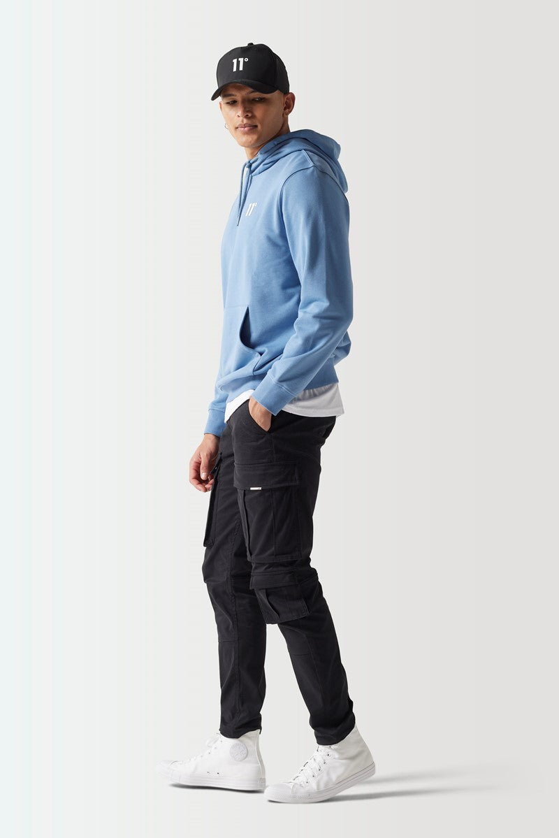 Men's Core Pullover Hoodie - Elemental Blue-Side View