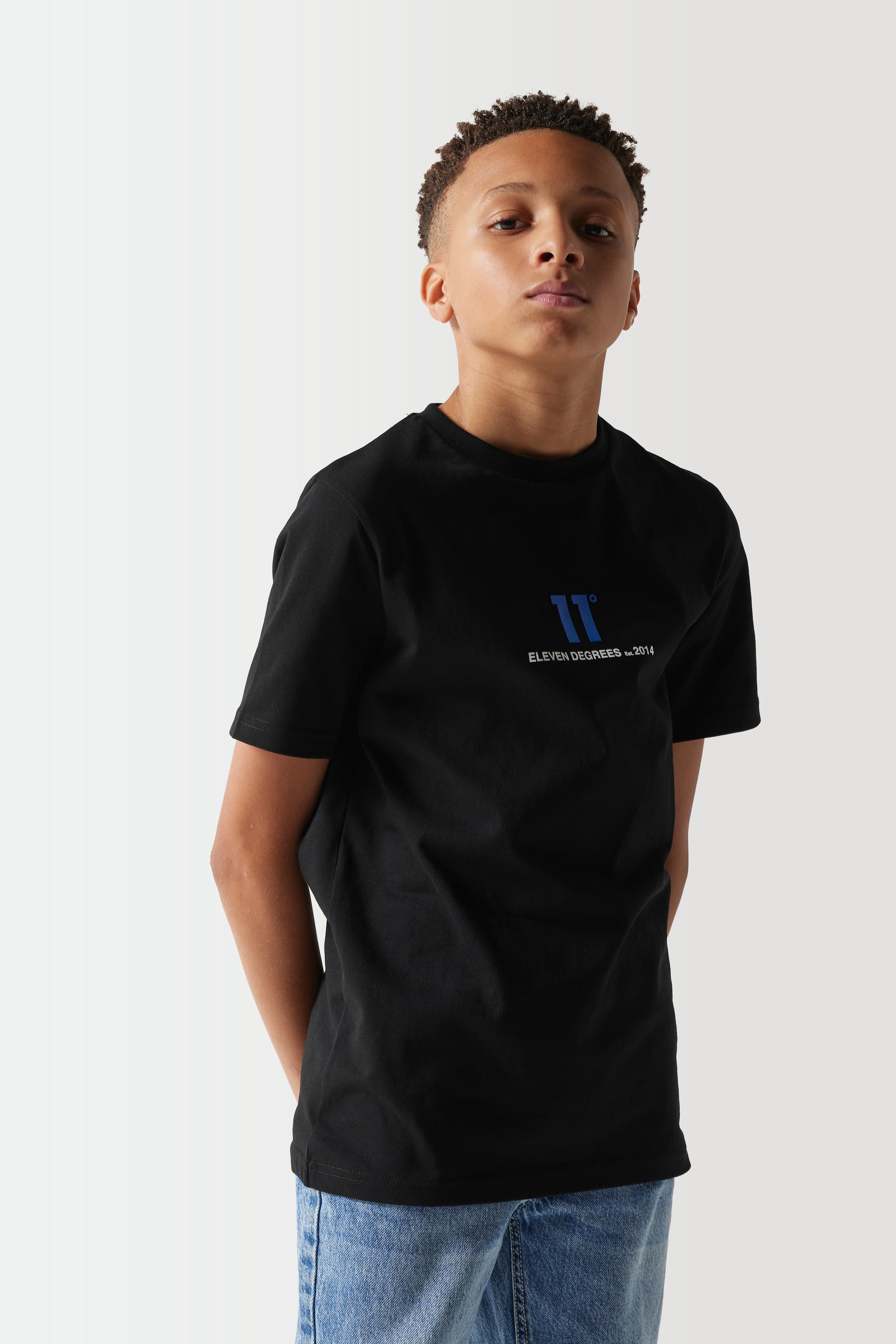 Junior Text Graphic Black Tee