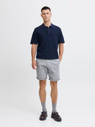 JACK & JONES Bowie Shorts Solid - Ultimate Grey Ultimate grey model front view