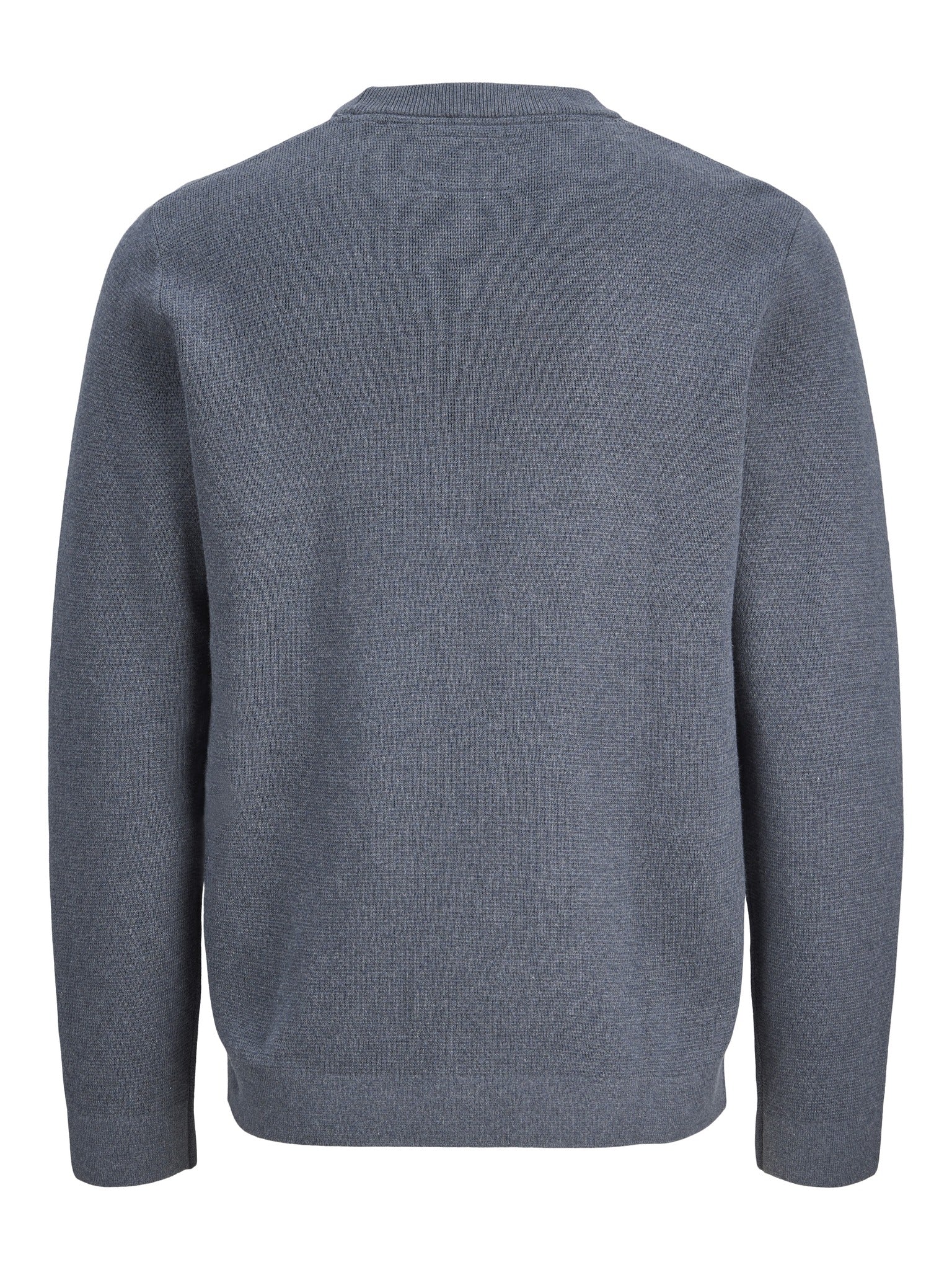 JACK & JONES Milano Stitch Knit Crew Neck in Turbulence Melange back view
