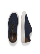 JACK & JONES Islington Canvas Sneaker in Navy Blazer front view
