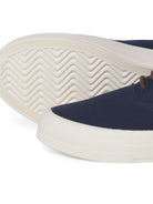 JACK & JONES Islington Canvas Sneaker in Navy Blazer sole detail