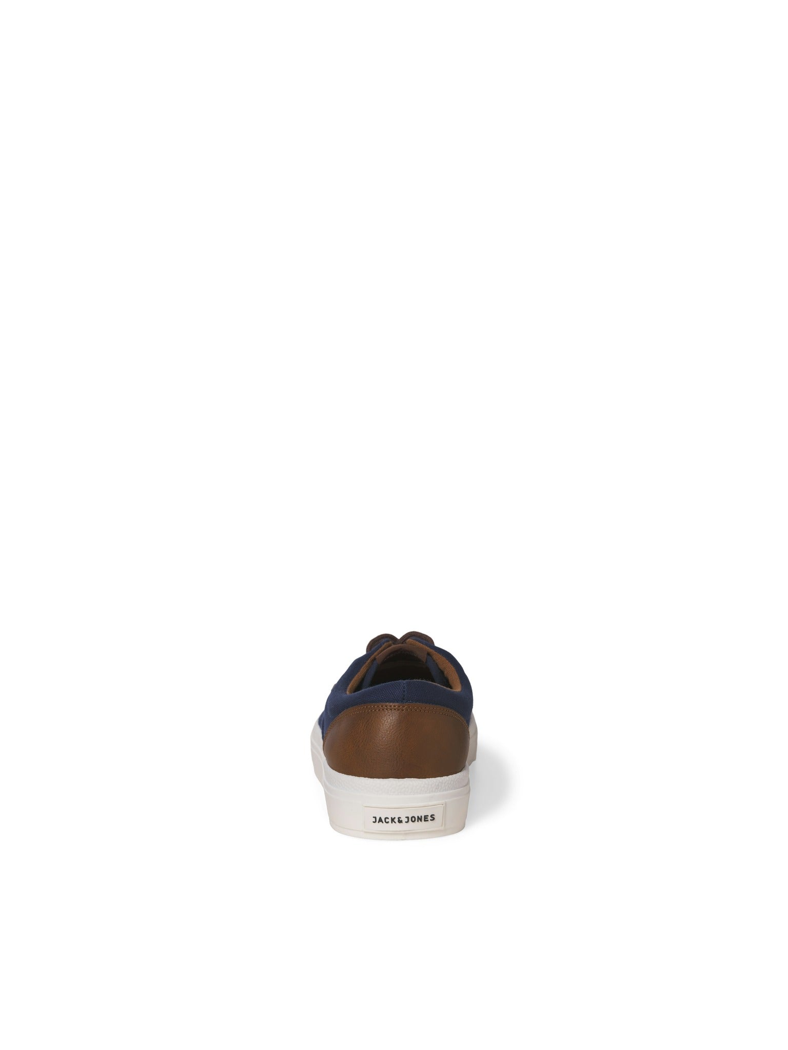 JACK & JONES Islington Canvas Sneaker in Navy Blazer back view
