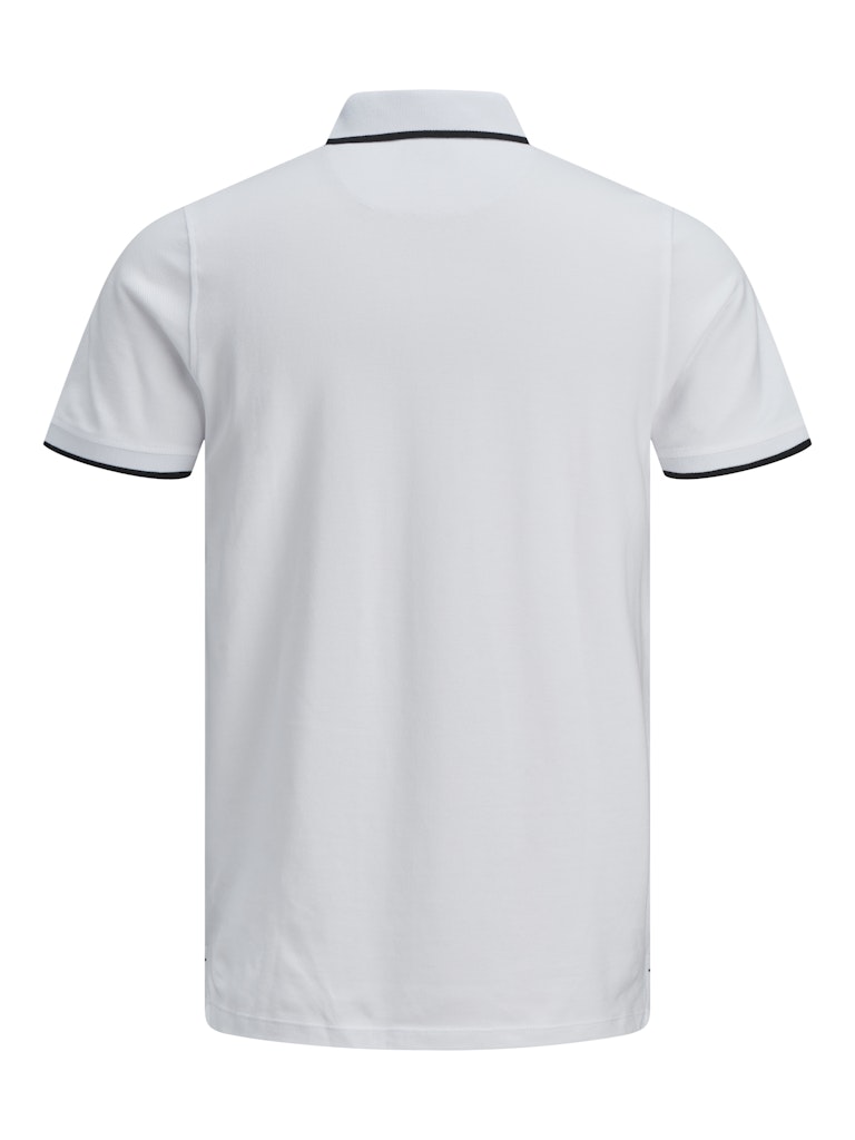 Jack Jones Youths Jack Jones Junior Classic White Paulos Polo Shirt White alternate view