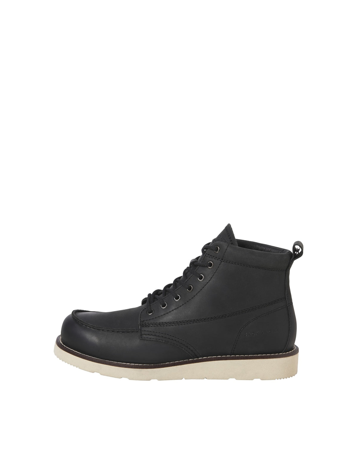 JACK & JONES Toronto Leather Boot in Black side view