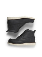 JACK & JONES Toronto Leather Boot in Black angled view