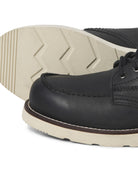 JACK & JONES Toronto Leather Boot in Black sole tread detail