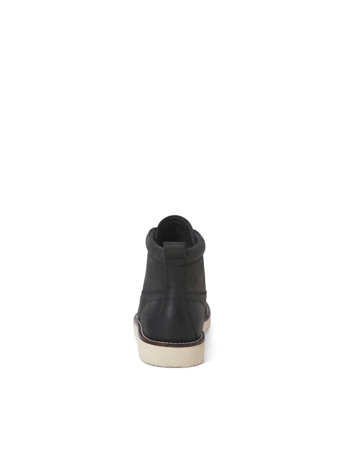 JACK & JONES Toronto Leather Boot in Black angled view
