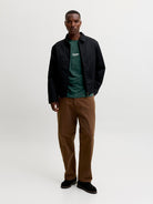 JACK & JONES Jjesoho Tee Crew Neck in Scarab full length model view