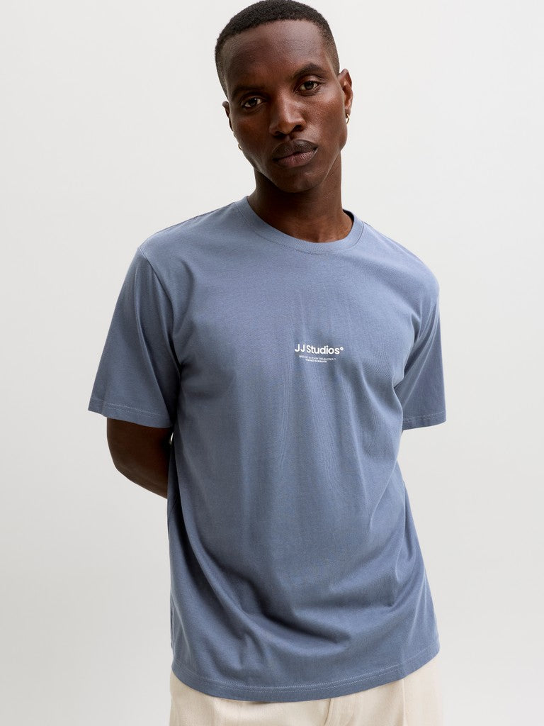 JACK & JONES Jjesoho Tee Crew Neck in Turbulence angled model view