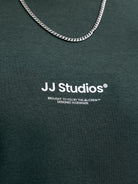 JACK & JONES Soho Sweatshirt Crew Neck in Scarab logo print detail