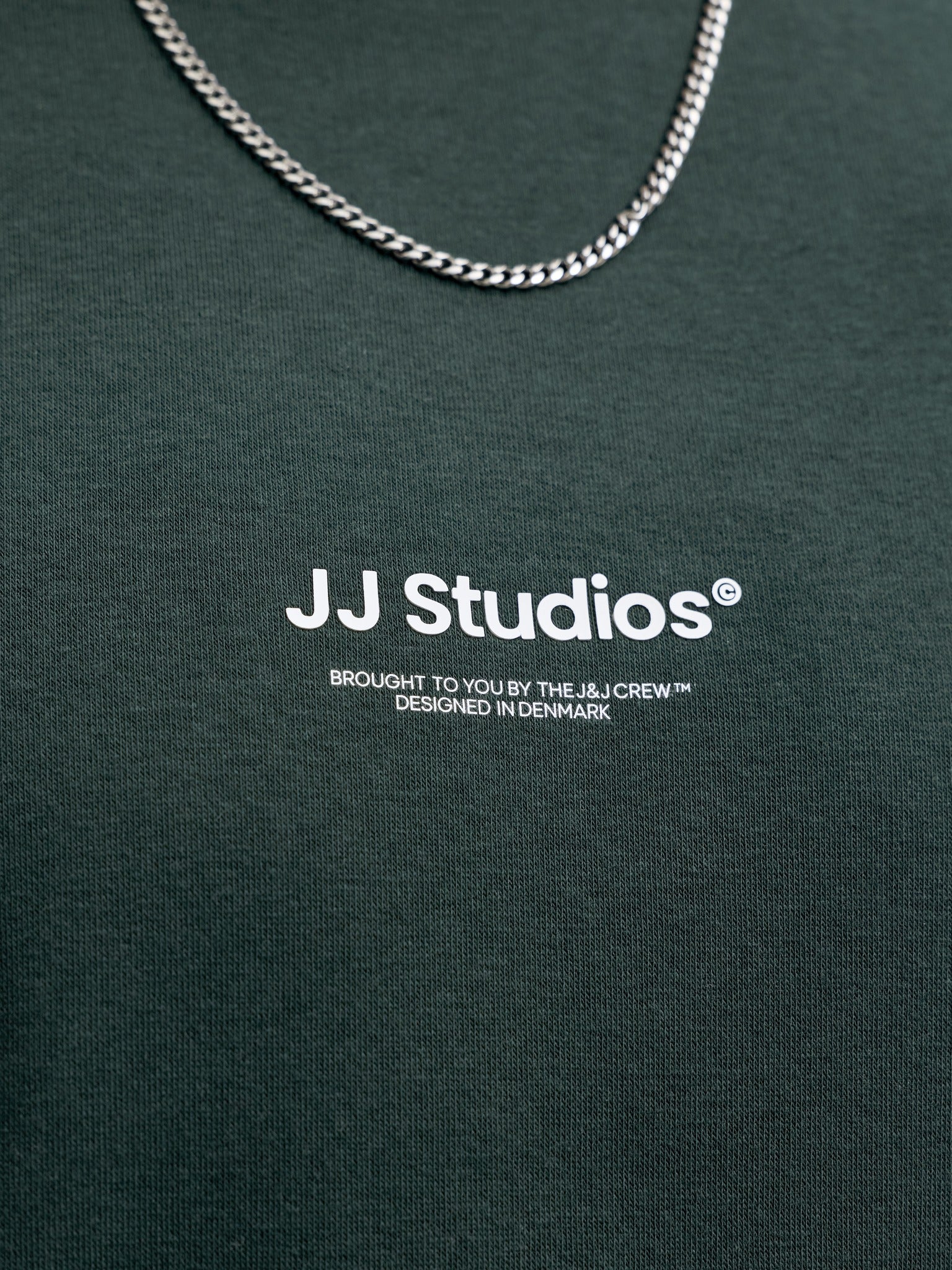 JACK & JONES Soho Sweatshirt Crew Neck in Scarab logo print detail