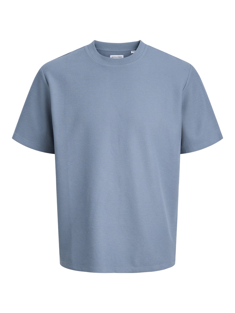 JACK & JONES Eaustin Tee Ss Blue Mirage t-shirt front view